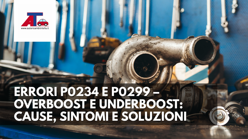 ERRORI P0234 E P0299 – OVERBOOST E UNDERBOOST: CAUSE, SINTOMI E SOLUZIONI