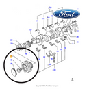 ✅ 1050620 FORD - PULEGGIA ALBERO MOTORE FORD TRANSIT