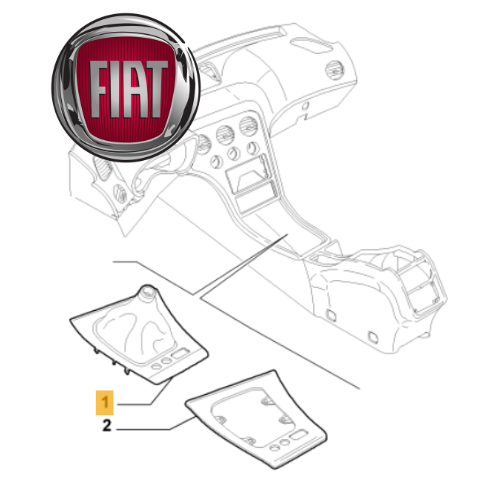 ✅ 156082404 FIAT - MOSTRINA CUFFIA CAMBIO ORIGINALE ALFA ROMEO 159 (2008-2010)