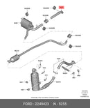 ✅ FORD 2249423 - PIPE - EXHAUST