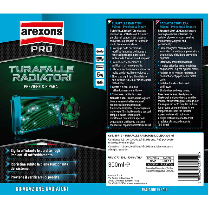 ✅ 35712 AREXONS - TURAFALLE LIQUIDO RADIATORI