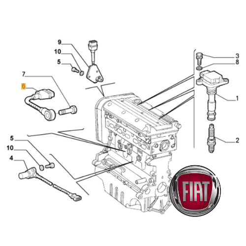 ✅ 46525288 FIAT - TRASMETTITORE SENSORE DI DETONAZIONE LANCIA LYBRA