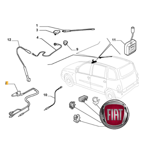 ✅ 51734605 FIAT - AMPLIFICATORE RADIO FIAT MULTIPLA NUOVO ORIGINALE