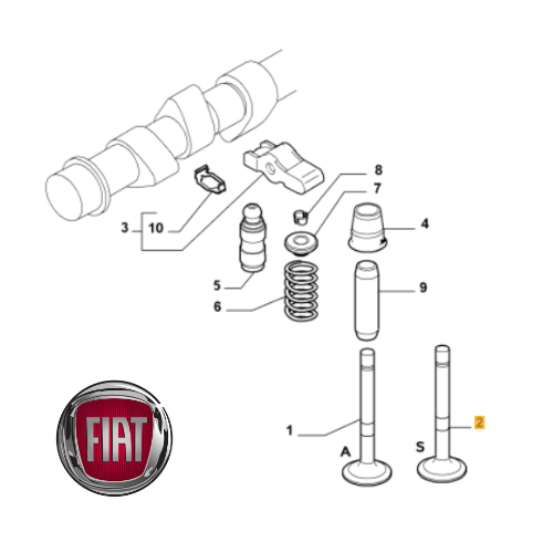 ✅ 55190249 FIAT - VALVOLA DI SCARICO