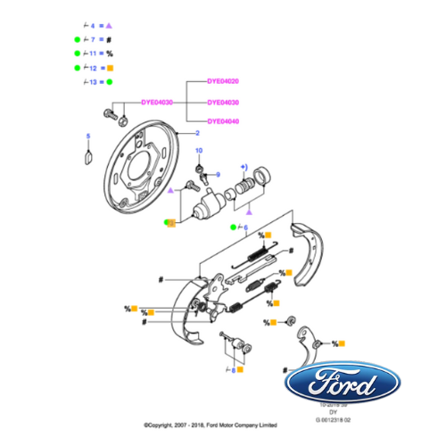 ✅ 6464706 FORD - COPPIA CILINDRETTI FRENO FORD TRANSIT ORIGINALE NUOVO