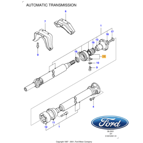 ✅ 6649122 FORD - SUPPORTO ALBERO TRASMISSIONE FORD TRANSIT