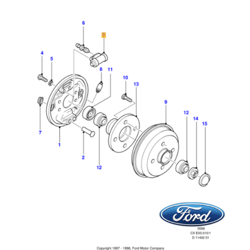 ✅ 7117257 FORD - COPPIA 2 PEZZI CILINDRETTI FRENO FORD FIESTA 1989 1997