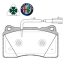 🚚 77365490 FIAT - SERIE PASTIGLIE FRENO ALFA ROMEO GIULIETTA QUADRIFOGLIO VERDE 1750 TBI