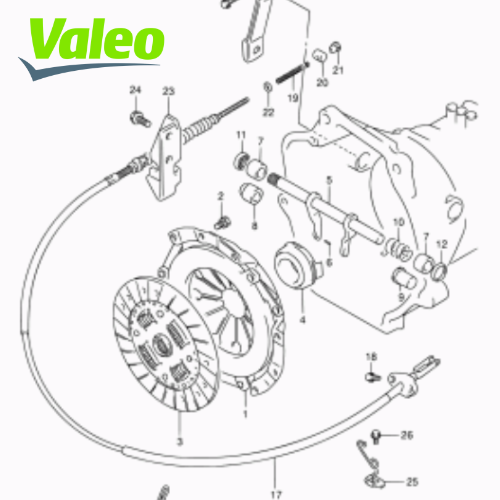 ✅ 821438 VALEO - KIT FRIZIONE SUZUKI VITARA 1998 2210085F00 2240085F00 2326585F00