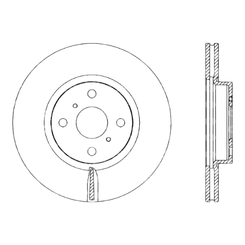 ✅ BDA2316.20 OPEN PARTS - COPPIA DISCHI FRENO TOYOTA 4351252130