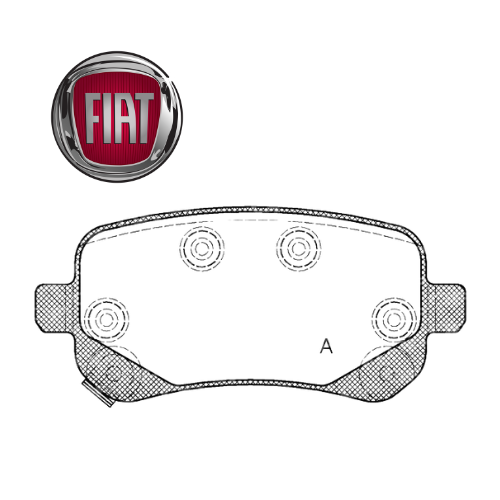 ✅ K68029887AB FIAT - SERIE PASTIGLIE FRENO FIAT FREEMONT K68192439AB