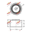 ✅ AUTOKIT 03.440 - GALOPPINO / GUIDACINGHIA CINGHIA DENTATA Ø53X29MM
