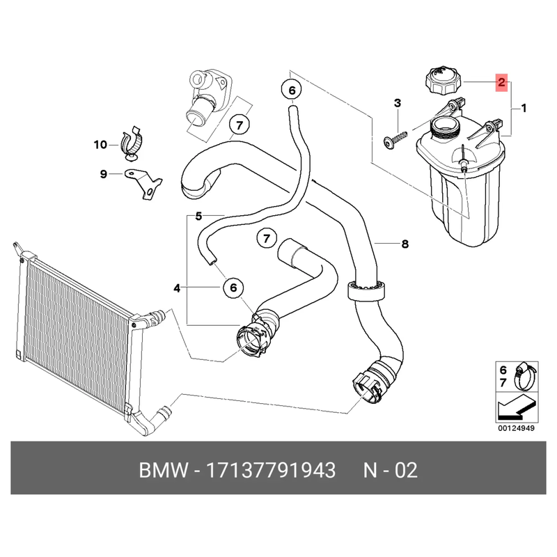 ✅ BMW 17137791943 – TAPPO VASCHETTA ESPANSIONE REFRIGERANTE