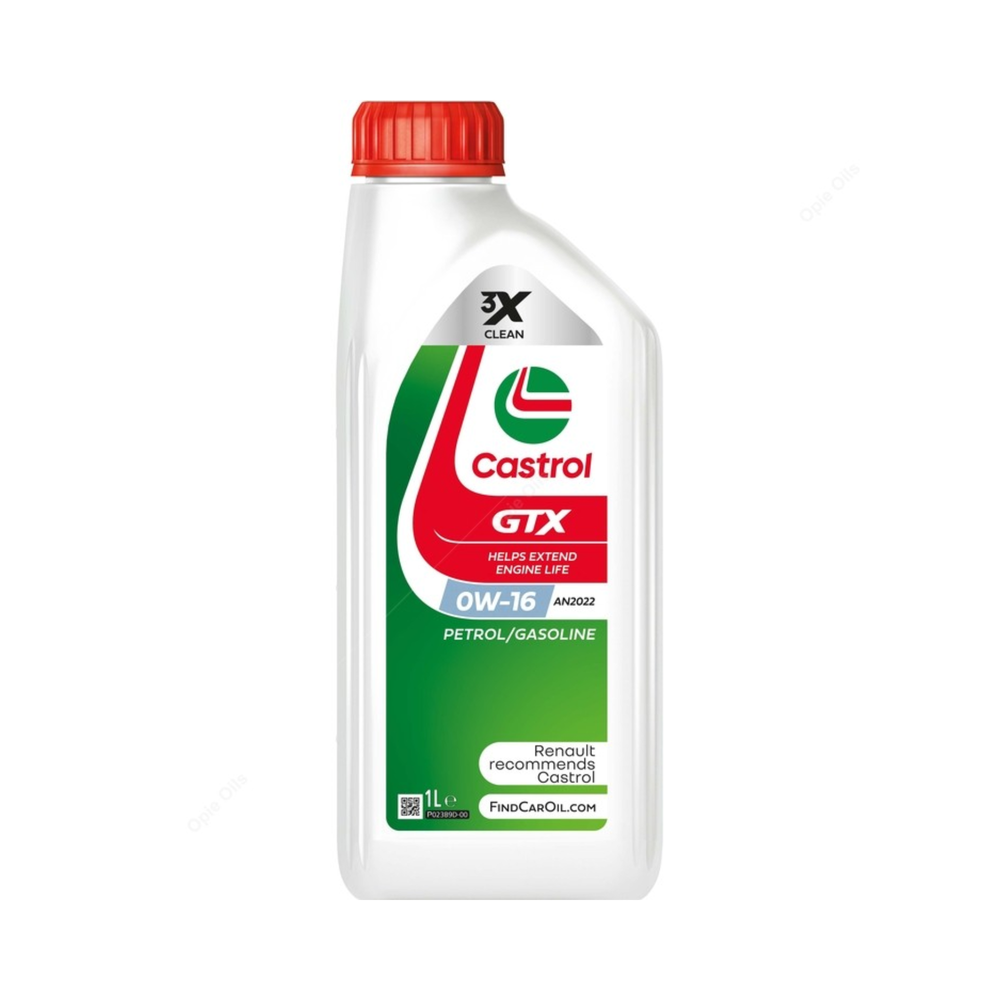 Castrol GTX 0W-16 API SP olio motore per ibride 1L