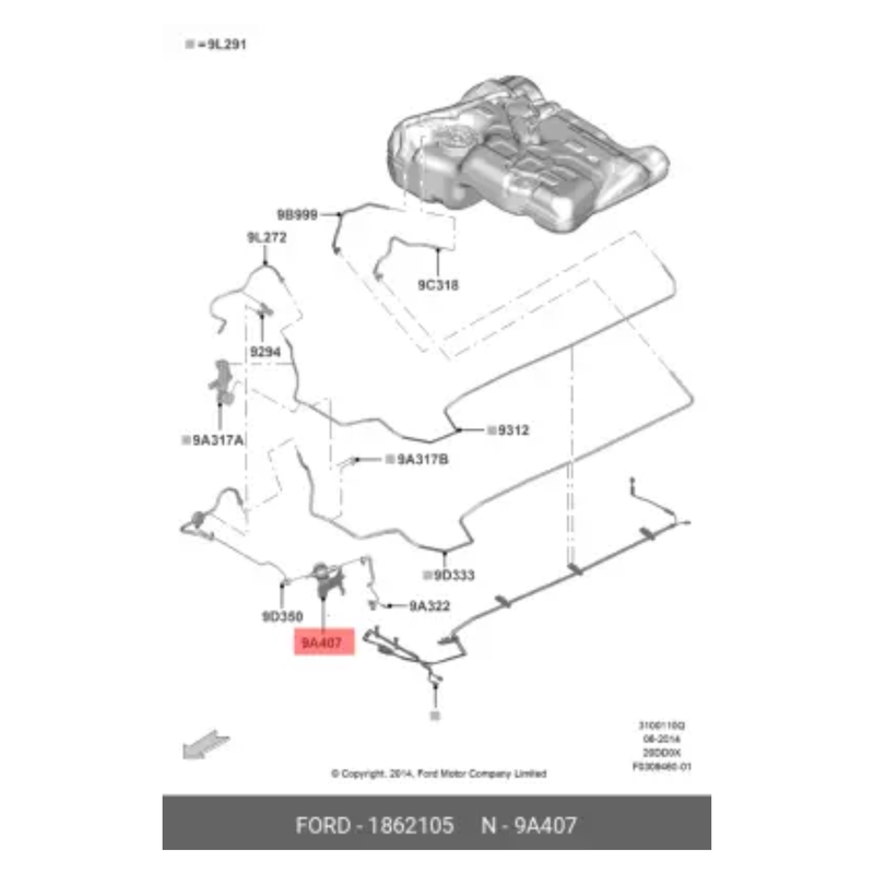 ✅ FORD 1862105 – Pompa Carburante Completa (Fuel Pump Assembly) – Ricambio Originale OEM