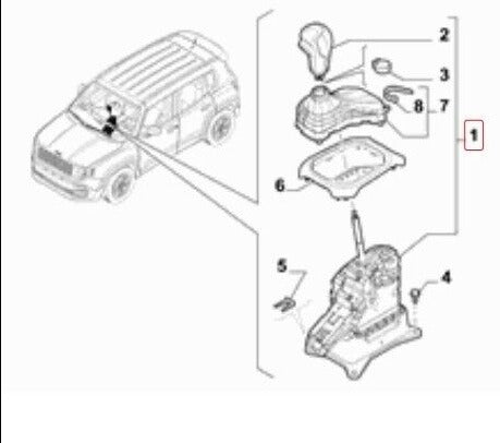 ✅ 735629530 FIAT - DISPOSITIVO COMPLETO CAMBIO AUTOMATICO ORIGINALE JEEP RENEGADE LIMITED