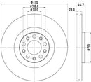 50556528 - COPPIA DISCHI FRENO ORIGINALI FIAT ALFA ROMEO STELVIO