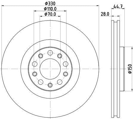 50556528 - COPPIA DISCHI FRENO ORIGINALI FIAT ALFA ROMEO STELVIO