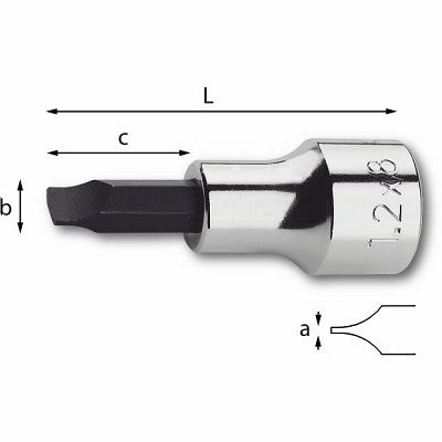 U02310009 231 1/4 N_0.6x4x14 CHIAVE A BUSSOLA -E-