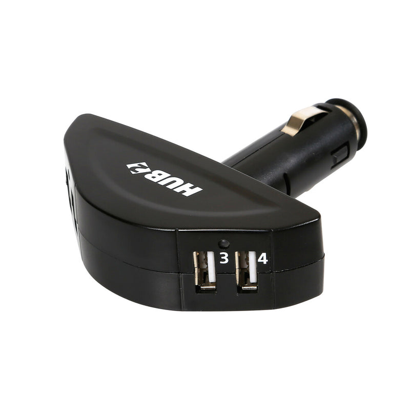 *SPINOTTO ACCENDISIGARI 12/24 V SNODATO CON 4 PORTE USB