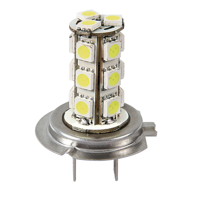 58512 - 12V Hyper-Led 54 - 18 SMD x 3 chips - (H7) - PX26d - 2 pz  - Scatola Plast. - Bianco