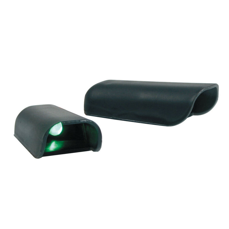 *2 LED VERDI CON CARENA NERA