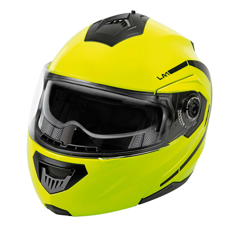 *CASCO LA-1 MODULARE TG.XS GIALLO FLUO