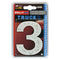 *NUMERO ADESIVO "3" 24V LED  BLU