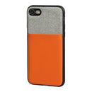 *COVER "DUO" PER IPHONE 7/8 GRIGIO + ARANCIONE