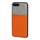 *COVER "DUO" PER IPHONE 7 PLUS - 8 PLUS - GRIGIO ARANCIONE