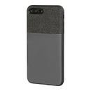 *COVER "DUO" PER IPHONE 7 PLUS - 8 PLUS - NERO + GRIGIO