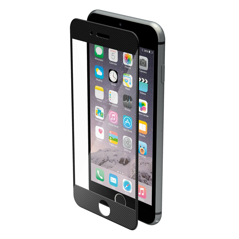 *VETRO TEMPERATO PHANTOM" PER IPHONE 6/6S - PIXEL BLACK