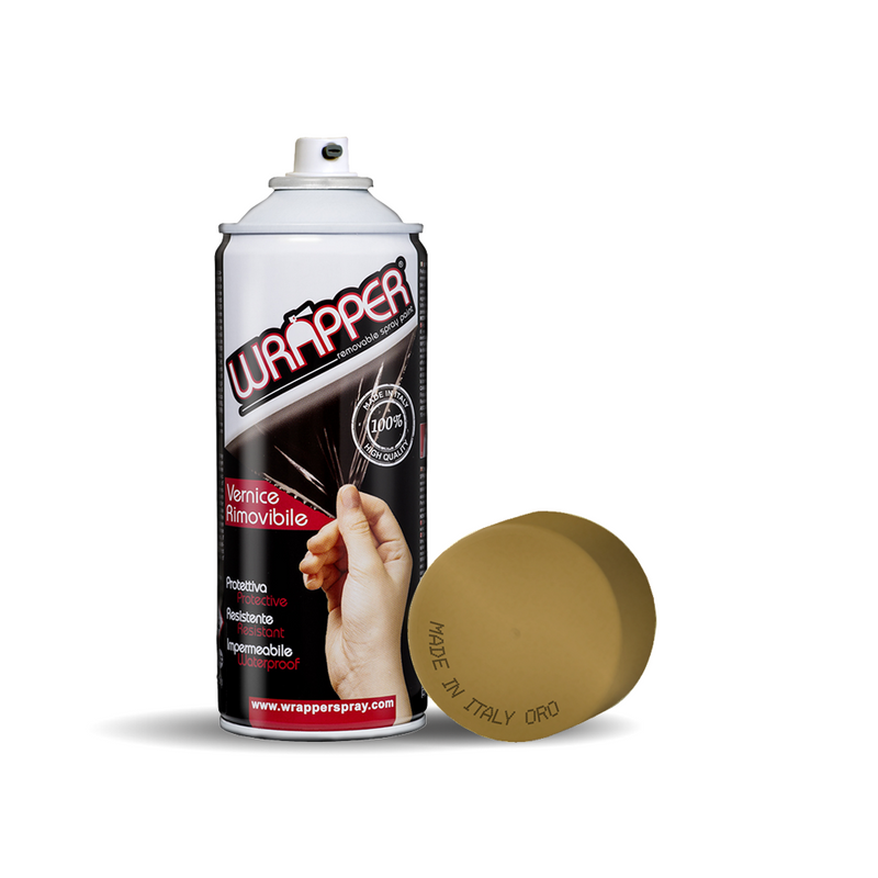 WRAPPER ORO PELLICOLA SPRAY REMOVIBILE 400 ML  COLORE RAL 2902