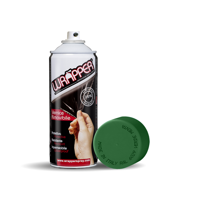 WRAPPER VERDE MENTA PELLICOLA SPRAY REMOVIBILE 400ML COLORE RAL 6029