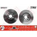 DF4377 TRW Disco freno