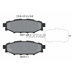 2427101 TEXTAR Kit pastiglie freno Freno a disco