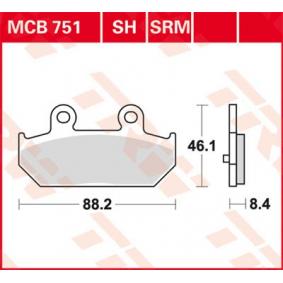 MCB751SRM TRW Sinter Maxi Scooter Kit pastiglie freno Freno a disco