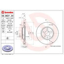 09.9631.34 BREMBO Disco freno