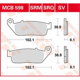 MCB598SRM TRW Kit pastiglie freno Freno a disco