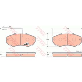 GDB1517 TRW COTEC Kit pastiglie freno Freno a disco