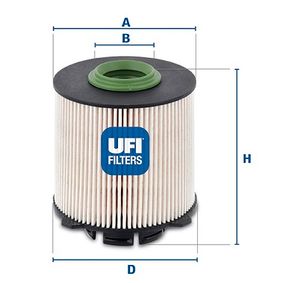 2605800 UFI Filtro carburante