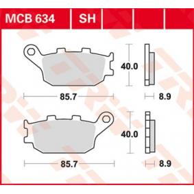 MCB634 TRW Kit pastiglie freno Freno a disco