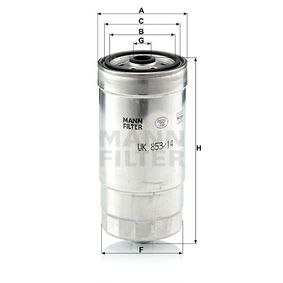 WK853/14 MANN-FILTER Filtro carburante