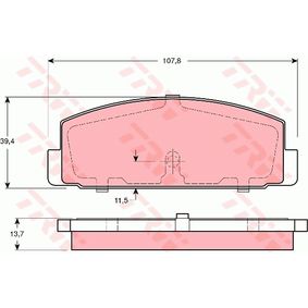 GDB3194 TRW Kit pastiglie freno Freno a disco