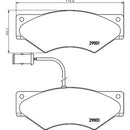 2900102 TEXTAR Kit pastiglie freno Freno a disco