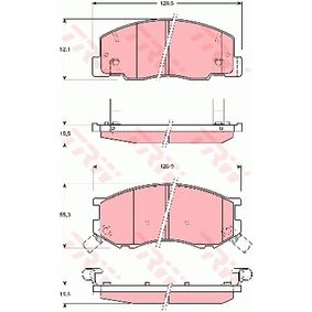 GDB3157 TRW Kit pastiglie freno Freno a disco