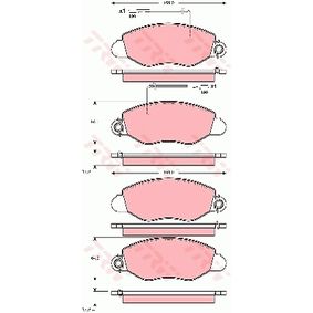 GDB3354 TRW COTEC Kit pastiglie freno Freno a disco