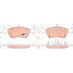 GDB3163 TRW COTEC Kit pastiglie freno Freno a disco