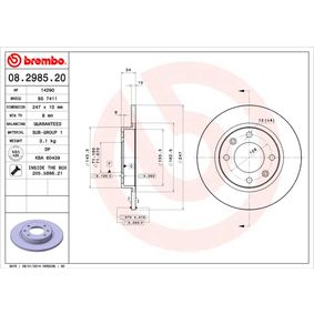 08.2985.20 BREMBO Disco freno