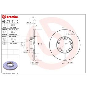 09.7117.10 BREMBO Disco freno